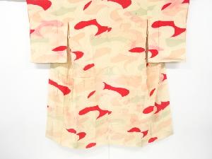 アンティーク　錦紗流水模様長襦袢